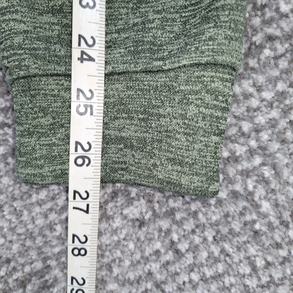 Adidas Mens Climawarm Hoodie XL Olive Green Heather Fleece Pullover Sweatshirt
